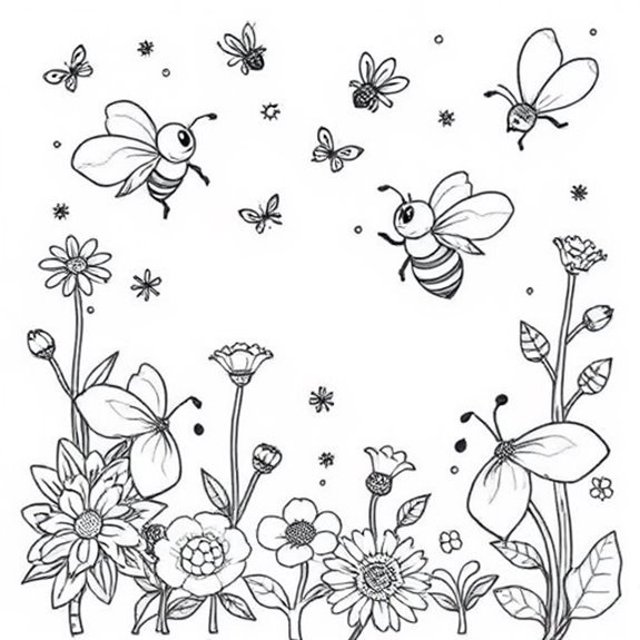 Enchanted Realm Of Bees Coloring Pages Enchanted Realm Of Bees Coloring Pages