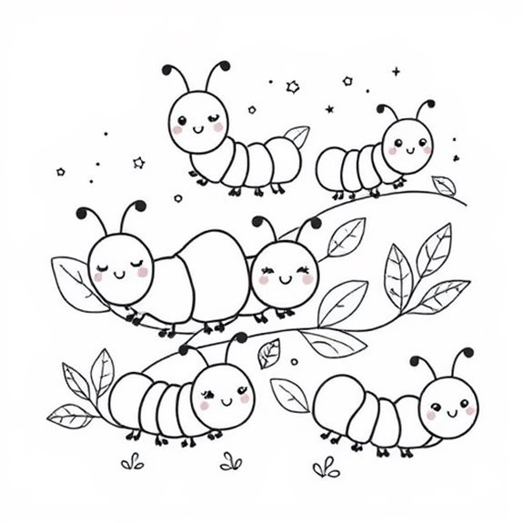 Enchanting Metamorphosis Of Nature Coloring Pages Enchanting Metamorphosis Of Nature Coloring Pages