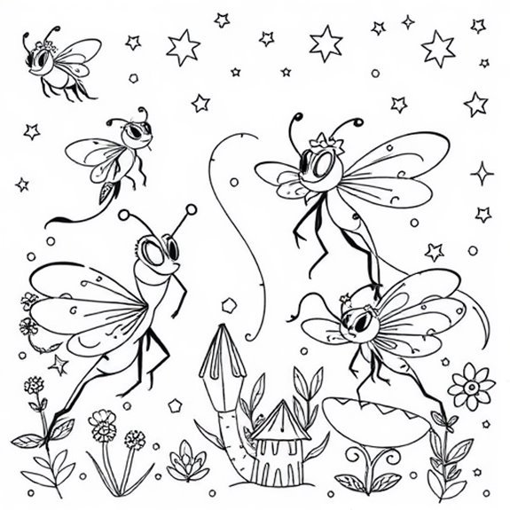 Fantasy World S Buzzing Pests Coloring Pages Fantasy World S Buzzing Pests Coloring Pages