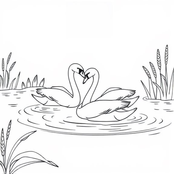Graceful Bird Amidst Nature Coloring Pages Graceful Bird Amidst Nature Coloring Pages