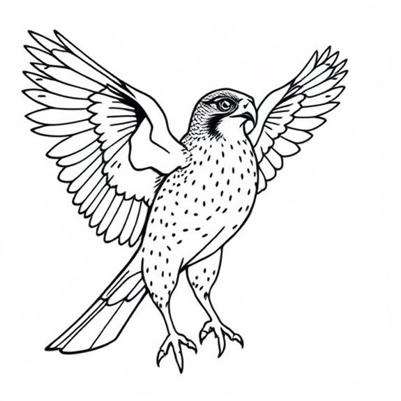 Graceful Bird Of Prey Coloring Pages Graceful Bird Of Prey Coloring Pages