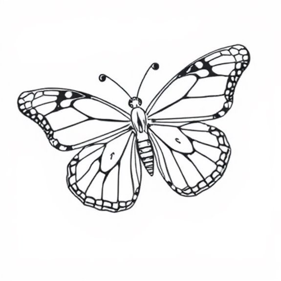 Graceful Butterfly With Elegance Coloring Pages Graceful Butterfly With Elegance Coloring Pages