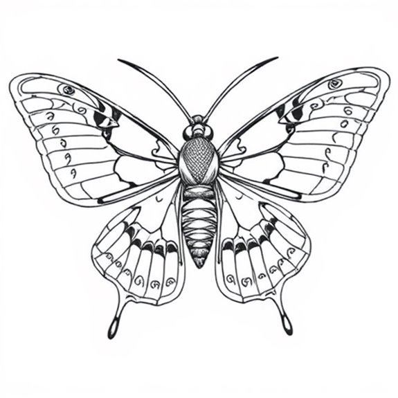 Hummingbird Moth Intricate Design Coloring Pages Hummingbird Moth Intricate Design Coloring Pages