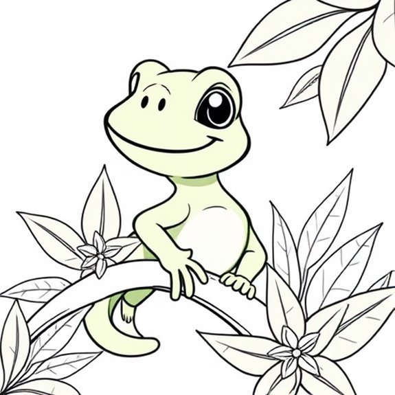 Iguana Explores New Surroundings Coloring Pages Iguana Explores New Surroundings Coloring Pages