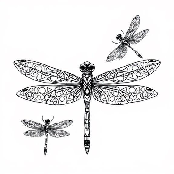 Intricate Dragonfly Mandalas Design Coloring Pages Intricate Dragonfly Mandalas Design Coloring Pages