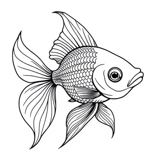 Intricate Goldfish Illustrations Coloring Pages Intricate Goldfish Illustrations Coloring Pages