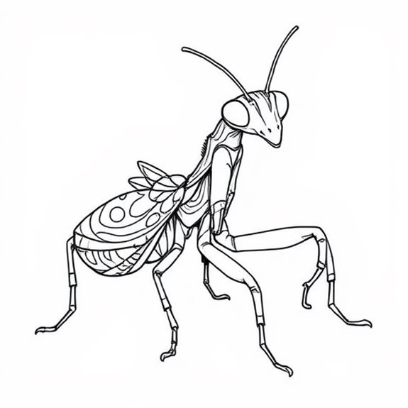 Intricate Mantis Design Patterns Coloring Pages Intricate Mantis Design Patterns Coloring Pages