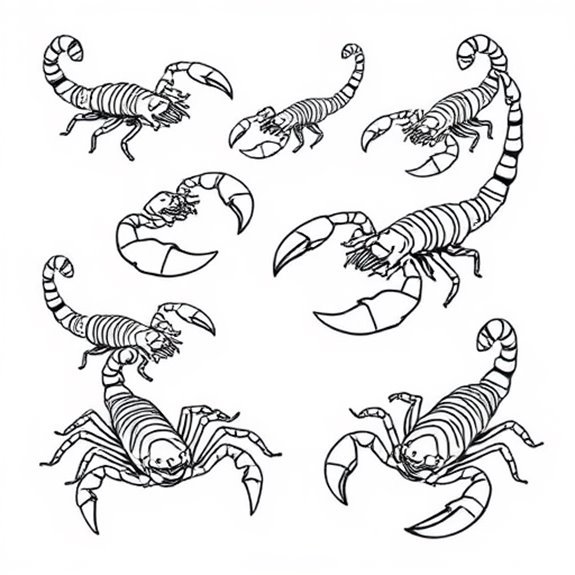 Intricate Scorpion Design Motifs Coloring Pages Intricate Scorpion Design Motifs Coloring Pages