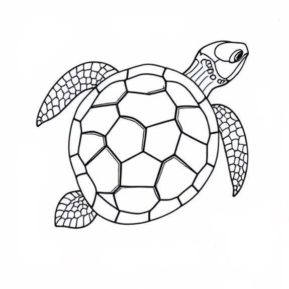 Intricate Sea Turtle Shell Coloring Pages Intricate Sea Turtle Shell Coloring Pages