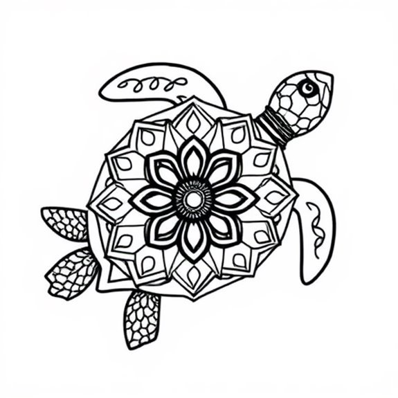 Intricate Turtle Mandala Patterns Coloring Pages Intricate Turtle Mandala Patterns Coloring Pages