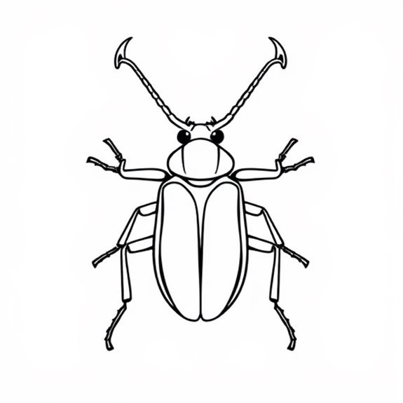 Longhorn Beetle Characteristics Overview Coloring Pages Longhorn Beetle Characteristics Overview Coloring Pages