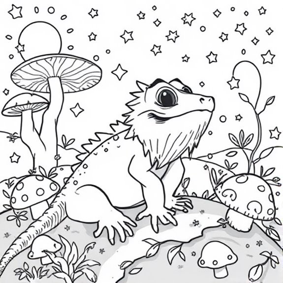 Magical Bearded Dragon Adventure Coloring Pages Magical Bearded Dragon Adventure Coloring Pages