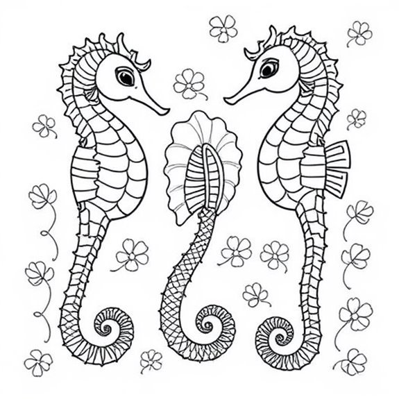 Magical Seahorse Design Inspirations Coloring Pages Magical Seahorse Design Inspirations Coloring Pages