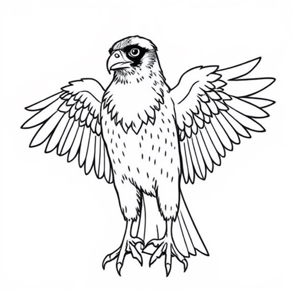 Majestic Bird Of Prey Coloring Pages Majestic Bird Of Prey Coloring Pages