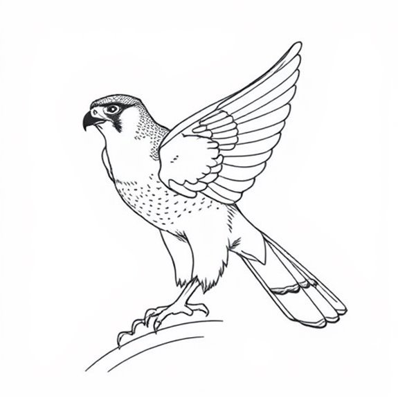 Majestic Bird Of Prey Coloring Pages Majestic Bird Of Prey Coloring Pages