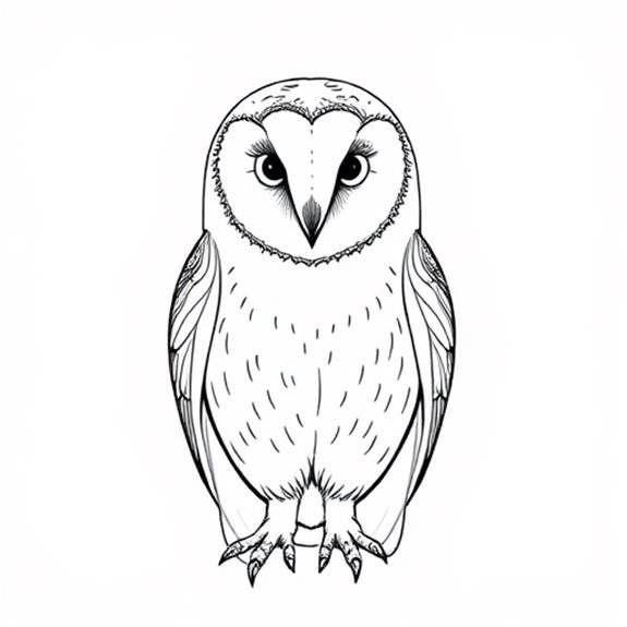 Majestic Nocturnal Hunting Bird Coloring Pages Majestic Nocturnal Hunting Bird Coloring Pages