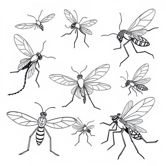 Mosquito Designs And Variations Coloring Pages Mosquito Designs And Variations Coloring Pages