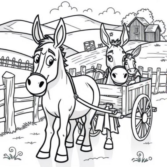 Mules In Historical Contexts Coloring Pages Mules In Historical Contexts Coloring Pages