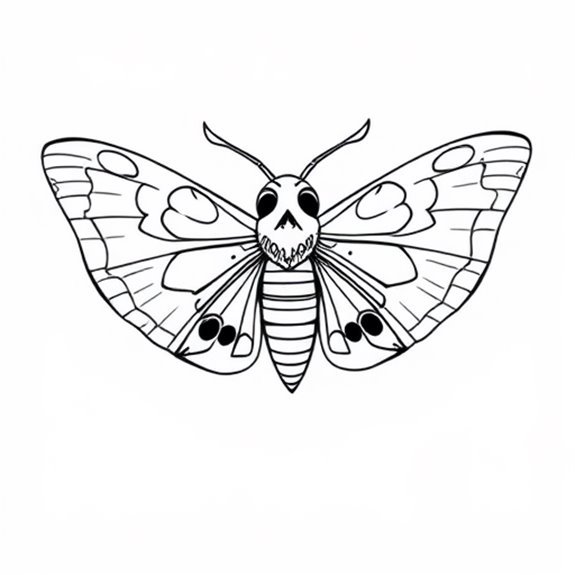 Mysterious Enchanting Moth Beauty Coloring Pages Mysterious Enchanting Moth Beauty Coloring Pages