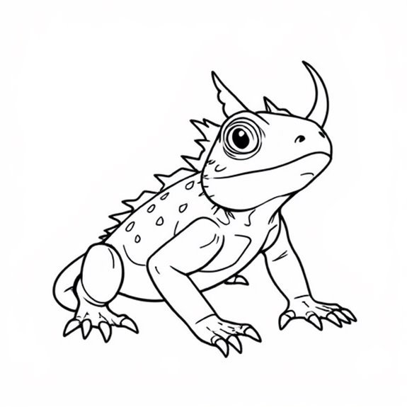 Mysterious Spiky Desert Creature Coloring Pages Mysterious Spiky Desert Creature Coloring Pages