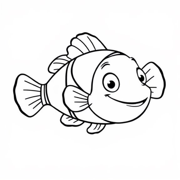 Playful Clownfish Coloring Page Coloring Pages Playful Clownfish Coloring Page Coloring Pages