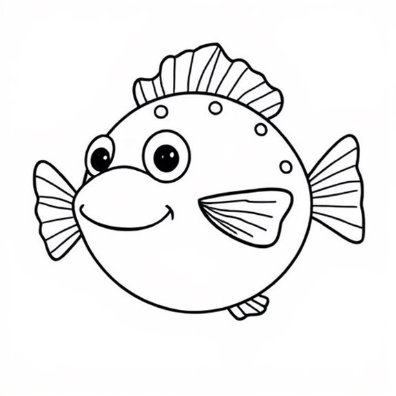 Playful Pufferfish Art Concept Coloring Pages Playful Pufferfish Art Concept Coloring Pages