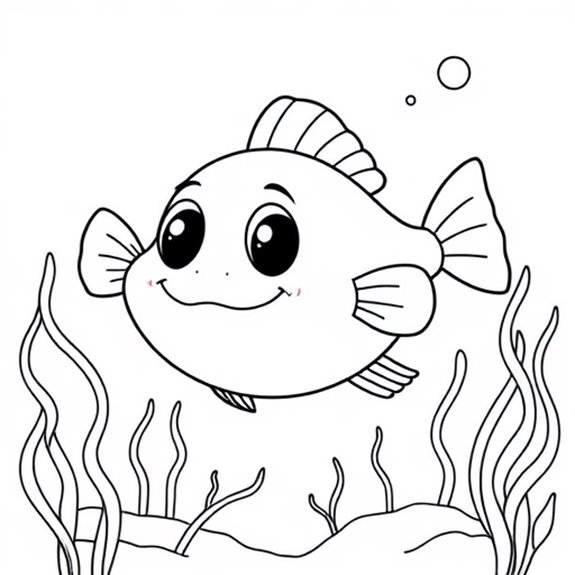 Playful Pufferfish Ocean Adventure Coloring Pages Playful Pufferfish Ocean Adventure Coloring Pages