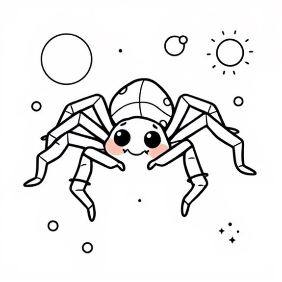 Playful Spider Themed Artwork Coloring Pages Playful Spider Themed Artwork Coloring Pages