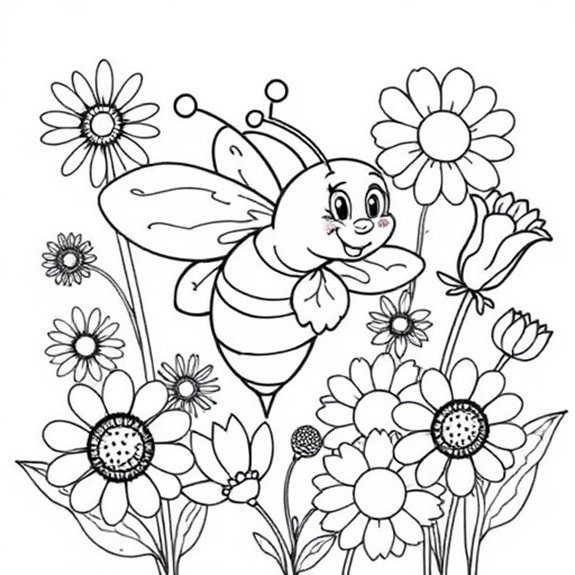 Pollination And Floral Activity Coloring Pages Pollination And Floral Activity Coloring Pages