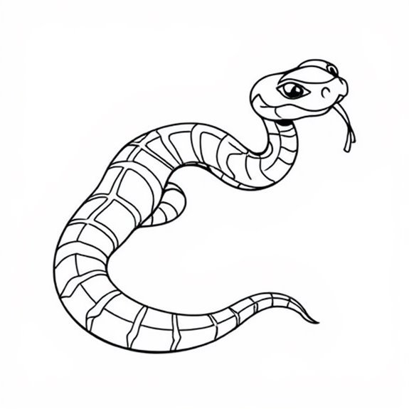 Rattlesnake S Unique Movement Style Coloring Pages Rattlesnake S Unique Movement Style Coloring Pages