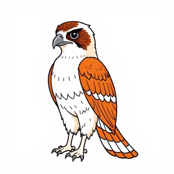 Red Tailed Hawk Artwork Concept Coloring Pages Red Tailed Hawk Artwork Concept Coloring Pages