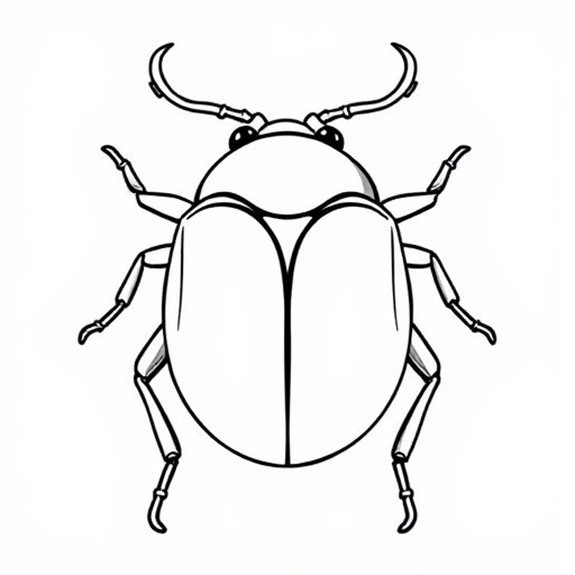 Scarab Beetle Artistic Representation Coloring Pages Scarab Beetle Artistic Representation Coloring Pages