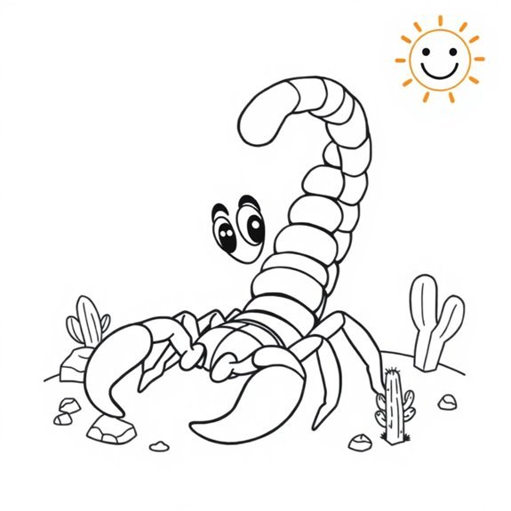 Exciting Scorpions Coloring Pages for Kids
