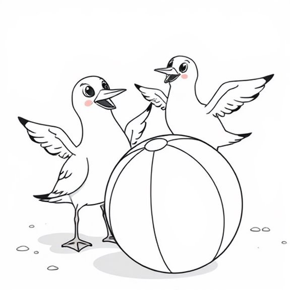 Seagulls Flying Over Beach Coloring Pages Seagulls Flying Over Beach Coloring Pages