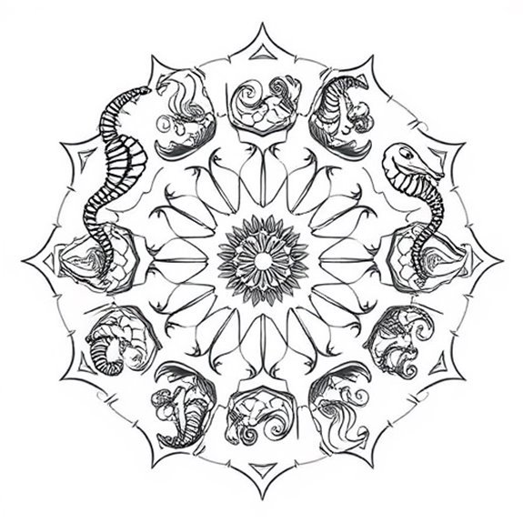Seahorse Themed Intricate Design Coloring Pages Seahorse Themed Intricate Design Coloring Pages