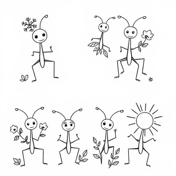 Seasonal Themes For Stick Insects Coloring Pages Seasonal Themes For Stick Insects Coloring Pages