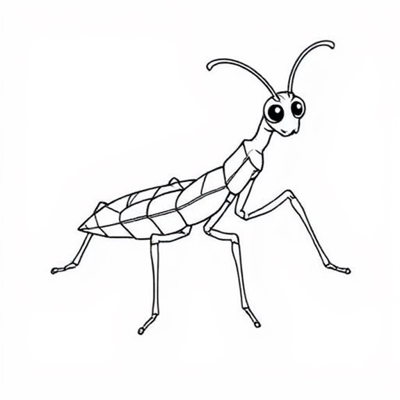 Simple Stick Insect Outlines Coloring Pages Simple Stick Insect Outlines Coloring Pages