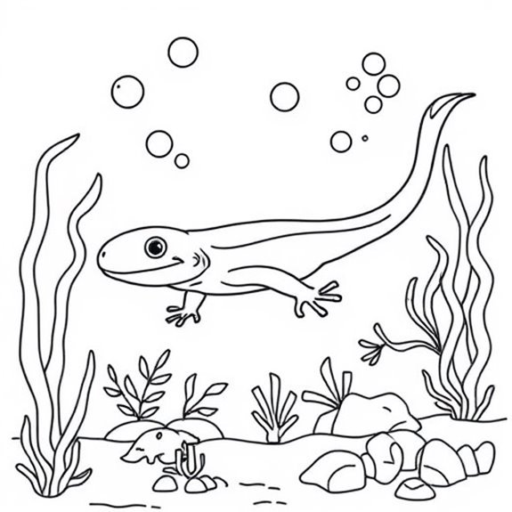 Skink Swimming In Water Coloring Pages Skink Swimming In Water Coloring Pages