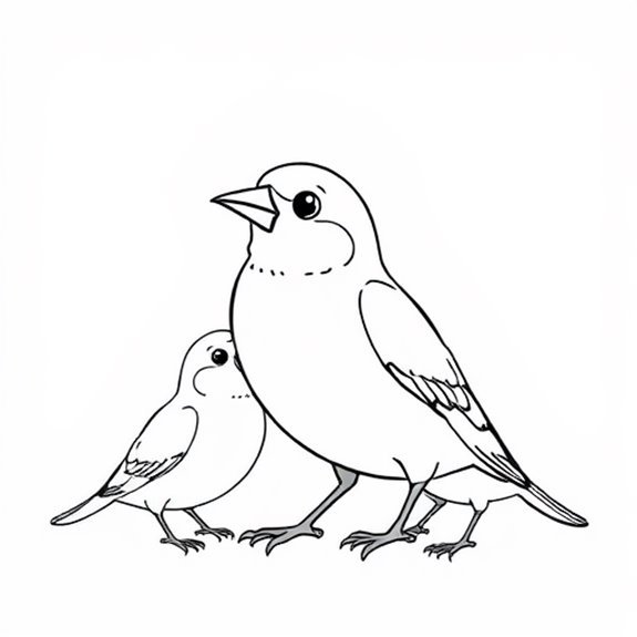Sparrow Outline Details Provided Coloring Pages Sparrow Outline Details Provided Coloring Pages