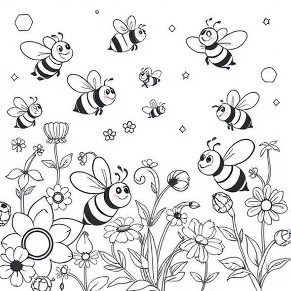 Sweet Structured Bee Sanctuary Coloring Pages Sweet Structured Bee Sanctuary Coloring Pages