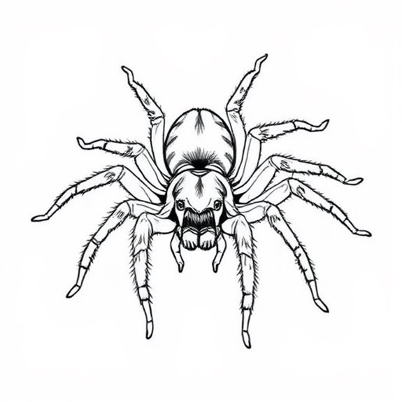 Tarantula Inspired Design Elements Coloring Pages Tarantula Inspired Design Elements Coloring Pages