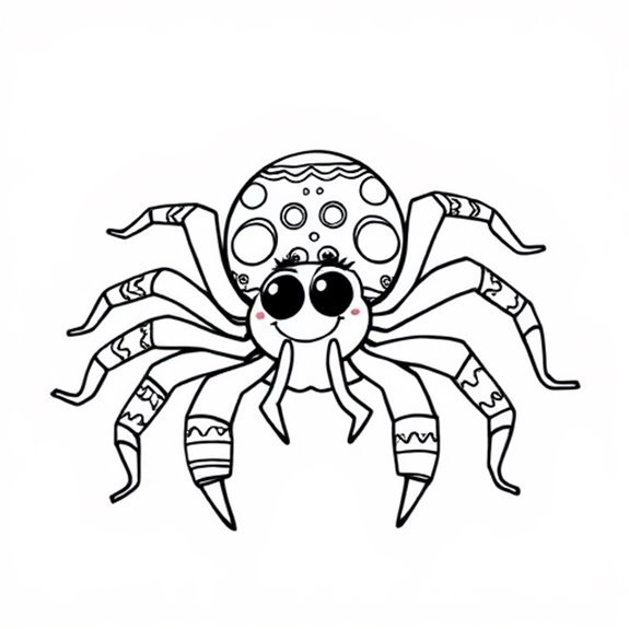 Tarantula Themed Designs For Children Coloring Pages Tarantula Themed Designs For Children Coloring Pages