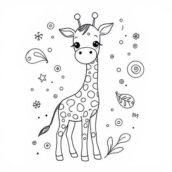 Unique Giraffe Pattern Designs Coloring Pages Unique Giraffe Pattern Designs Coloring Pages