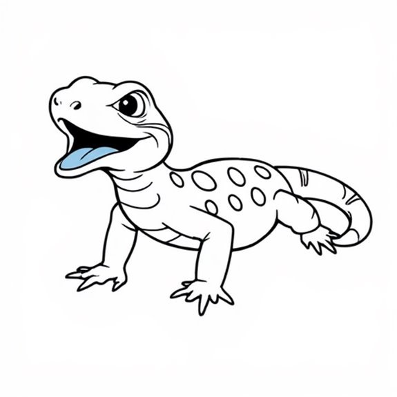 Unique Reptiles With Blue Tongues Coloring Pages Unique Reptiles With Blue Tongues Coloring Pages