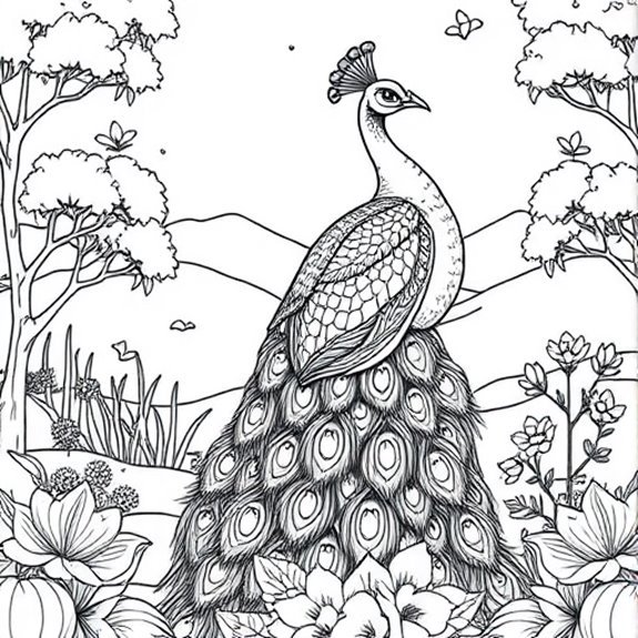Vibrant Colors Graceful Display Coloring Pages Vibrant Colors Graceful Display Coloring Pages