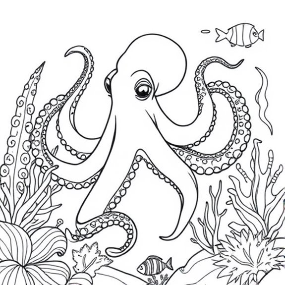 Vibrant Marine Life Exploration Coloring Pages Vibrant Marine Life Exploration Coloring Pages