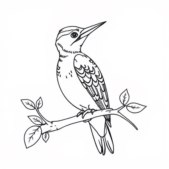 Vibrant Red Bellied Woodpecker Artwork Coloring Pages Vibrant Red Bellied Woodpecker Artwork Coloring Pages