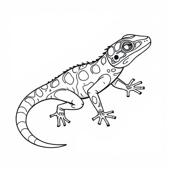 Vibrant Skink Color Variations Coloring Pages Vibrant Skink Color Variations Coloring Pages