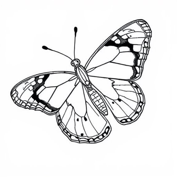Vividly Detailed Butterfly Illustration Coloring Pages Vividly Detailed Butterfly Illustration Coloring Pages