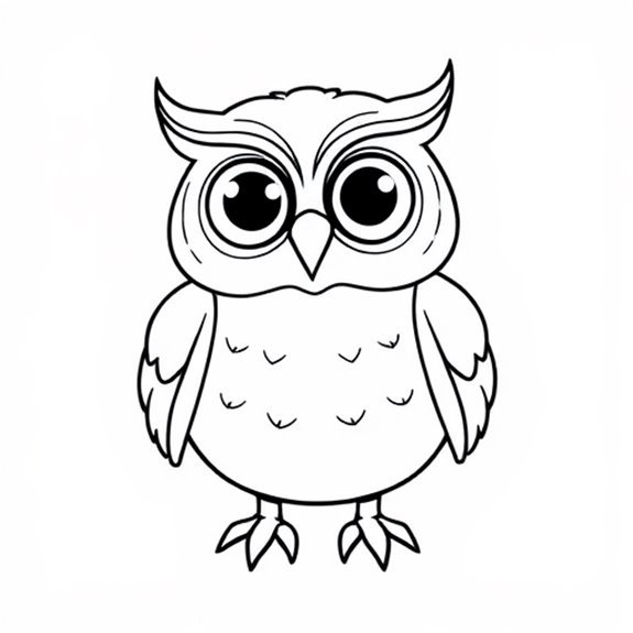 Whimsical Animated Owl Character Coloring Pages Whimsical Animated Owl Character Coloring Pages